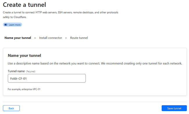Screenshot: Setup