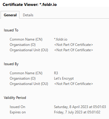 Screenshot: Setup