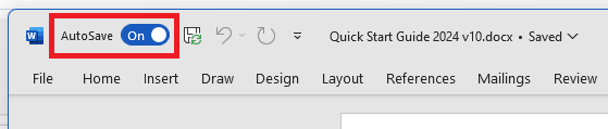 Screenshot: How to tell whether you’re working online or offline
