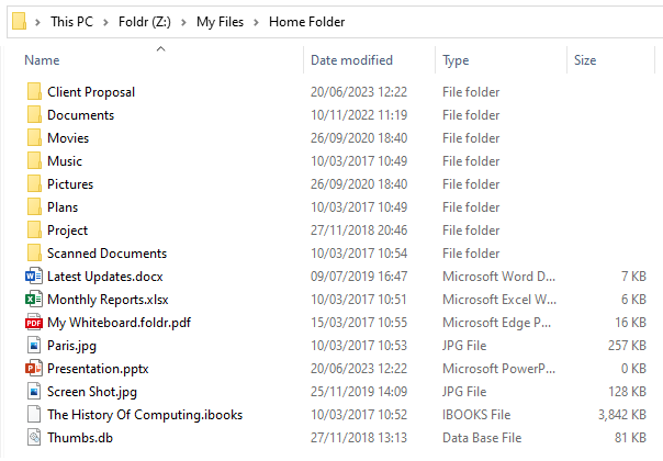 Foldr for Windows