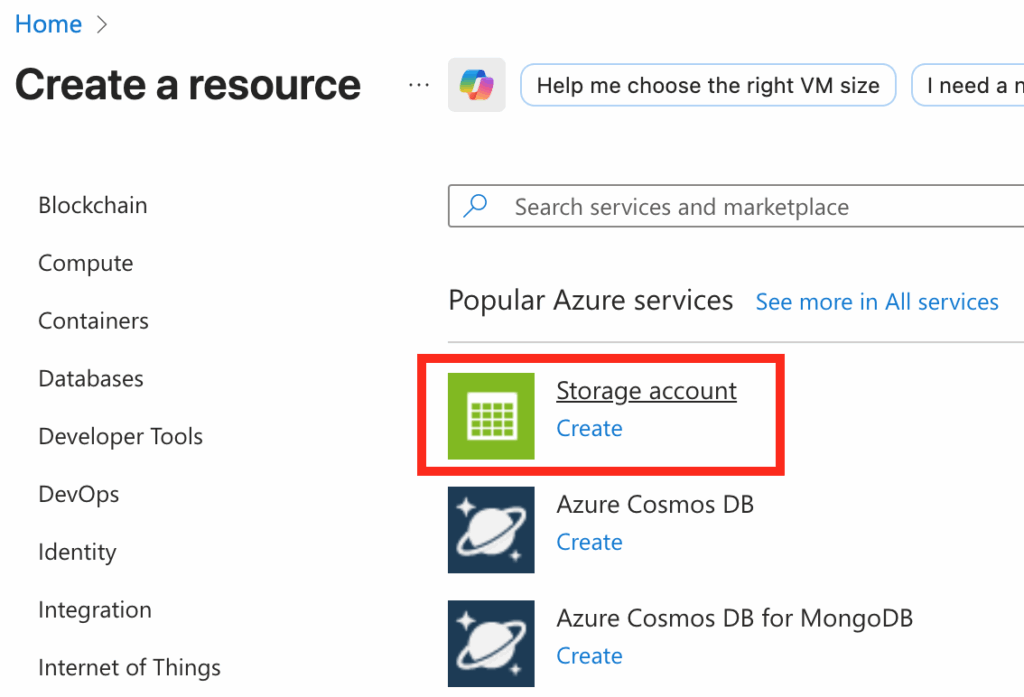 Storage – Presenting Azure Blob Storage